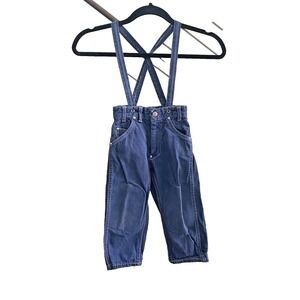 Billy‎ The Kid Texan Denim Jeans Toddler Vintage Suspender SAFTNEE Cowboy